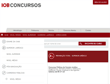 Tablet Screenshot of iobconcursos.com